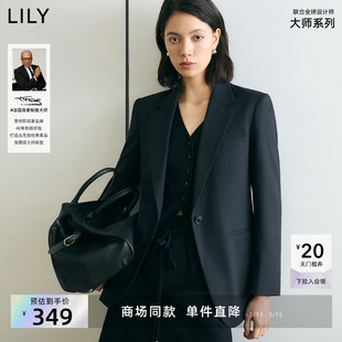 【LILY大师系列】商场同款2025春女装经典职业通勤高级感西装外套
