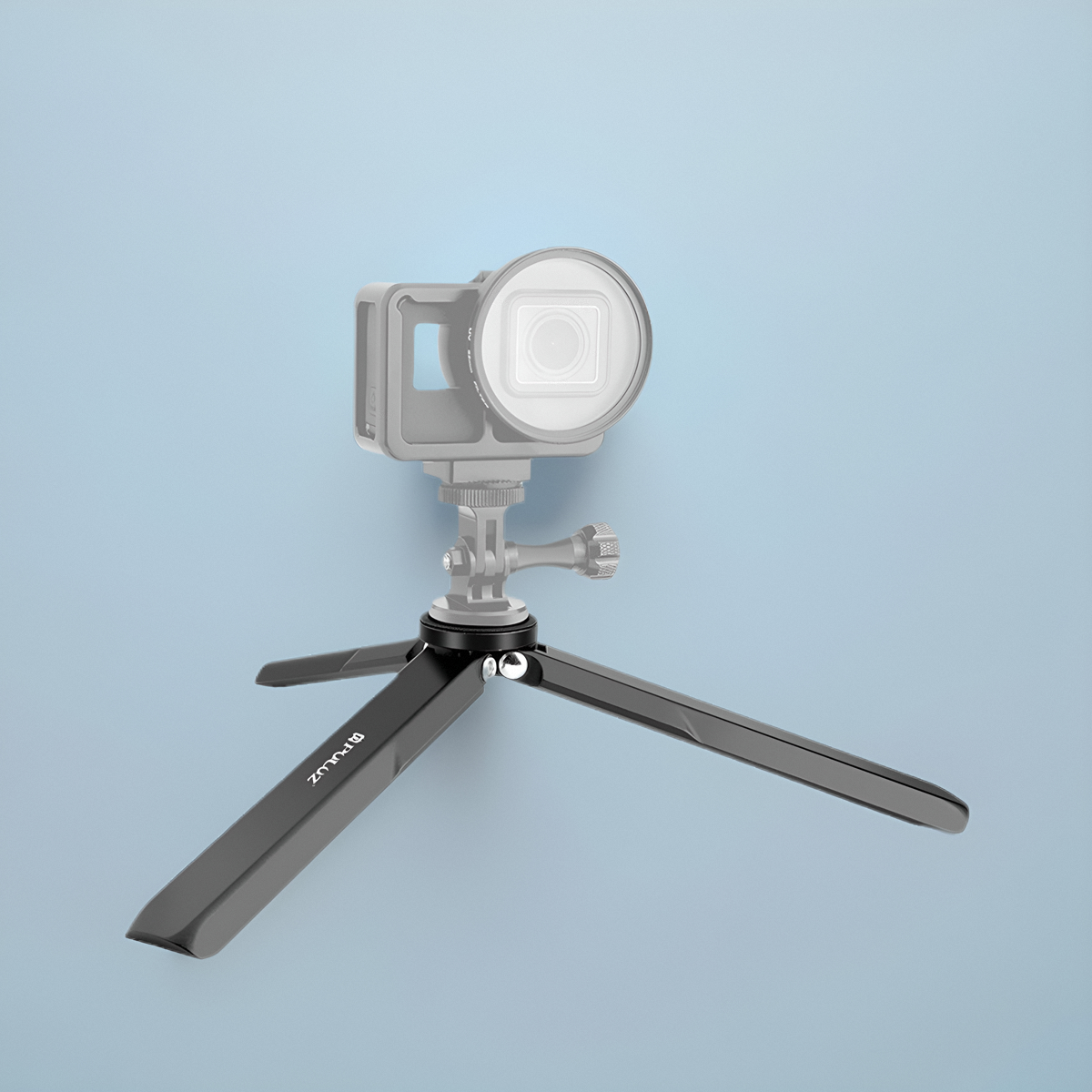 PULUZ胖牛铝合金折叠三脚架适用大疆OSMOPocket3运动相机微相机