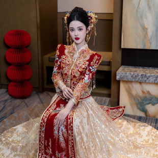 秀禾服婚服2026新款 龙凤褂高级感重工奢华 新娘结婚礼服嫁衣新中式