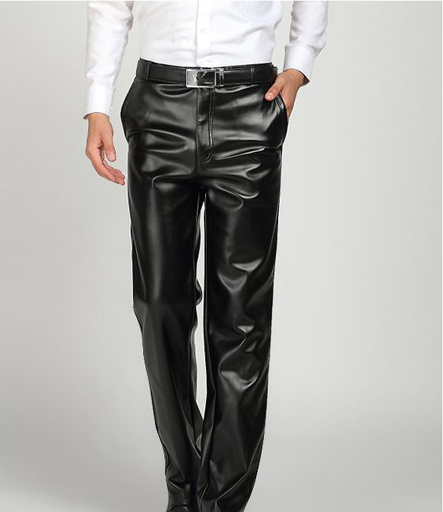 Pantalon cuir homme droit pour hiver - Ref 1476860 Image 2