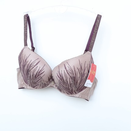 古系列70BC/75BC/80C断码上薄下厚刺绣聚拢文胸立挺GJ-G823深紫