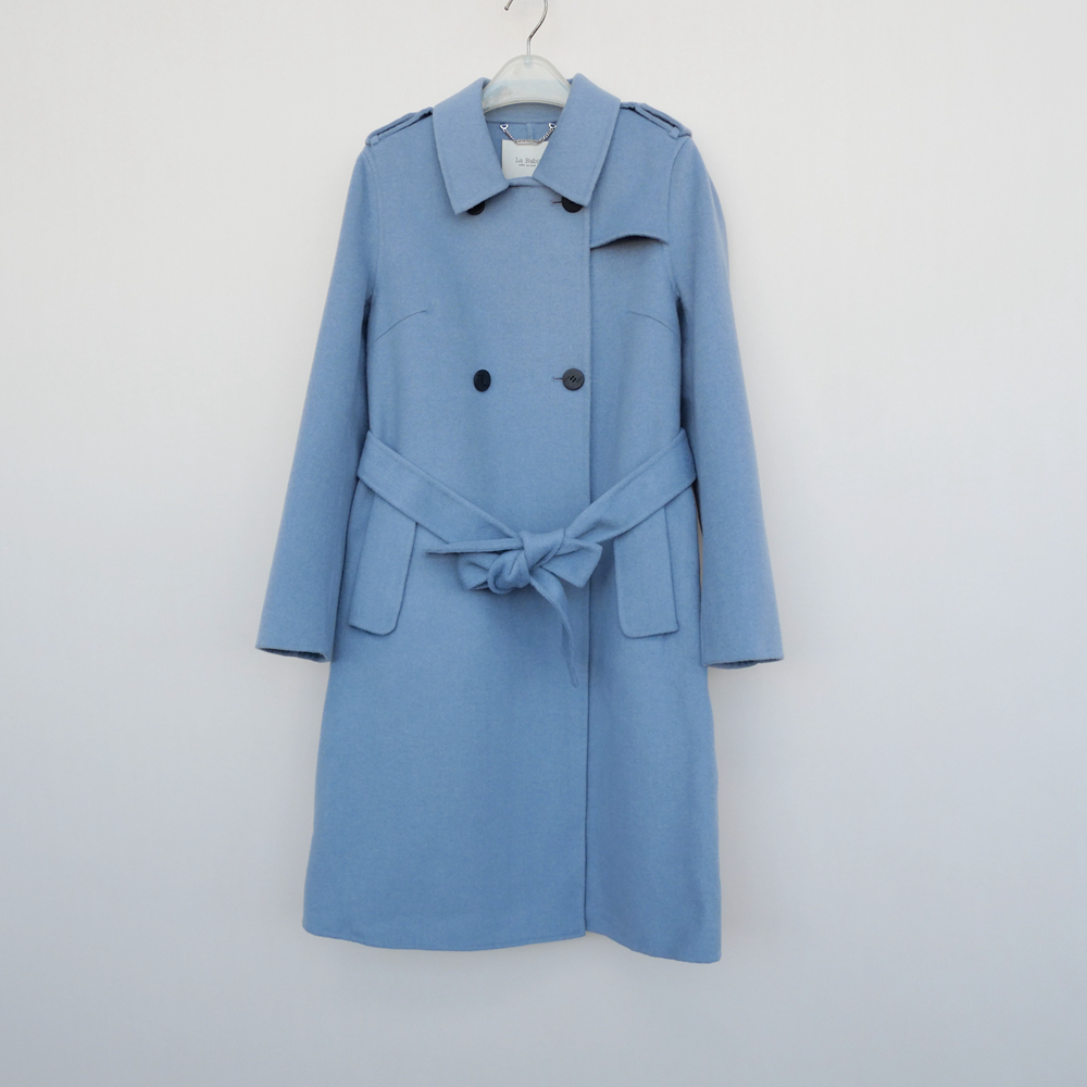 专柜正品超值厚暖到膝双面呢大衣