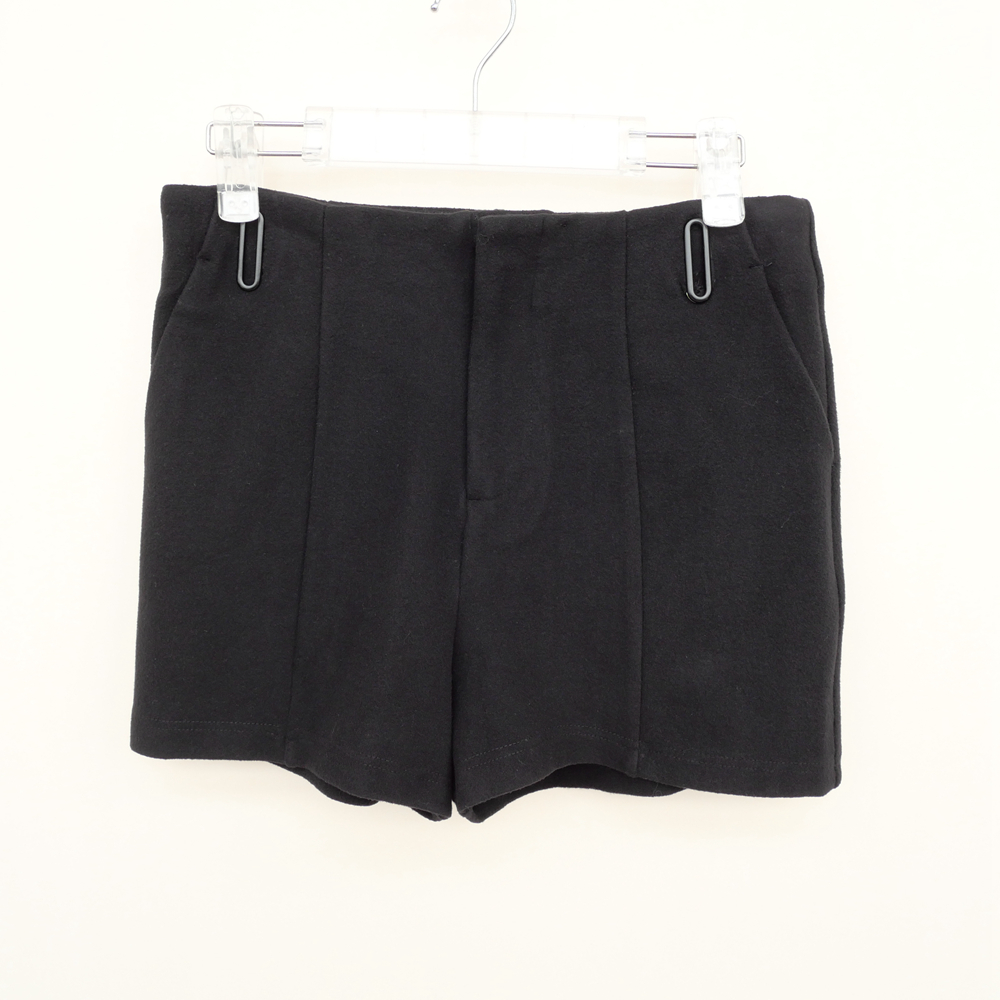 拉系列专柜正品女仿毛呢休闲短裤