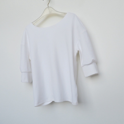 拉系列断码五分袖针织套头卫衣