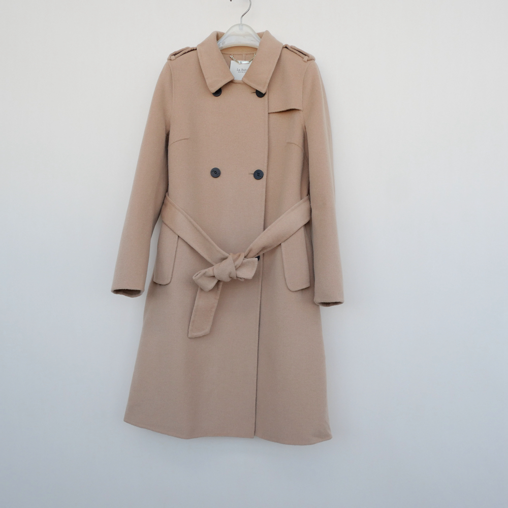 专柜正品超值厚暖到膝双面呢大衣