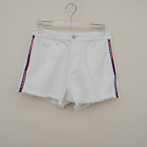 正品超值女夏全棉毛边牛仔短裤