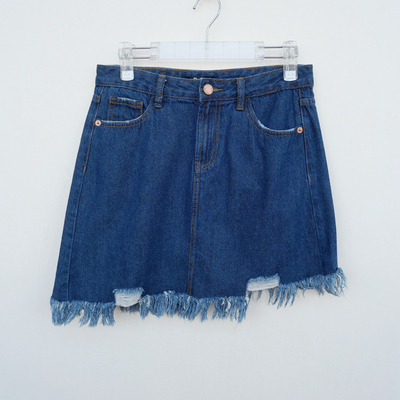 拉系列专柜正品夏全棉牛仔短裙