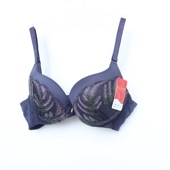 4上薄下厚网纱刺绣文胸内衣GJ 古系列75ABC断码 E886灰色