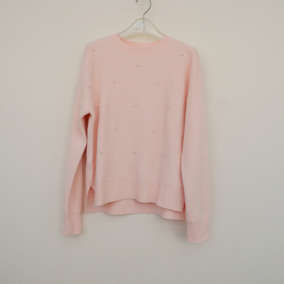 正品超值女舒柔腈纶宽松圆领毛衣