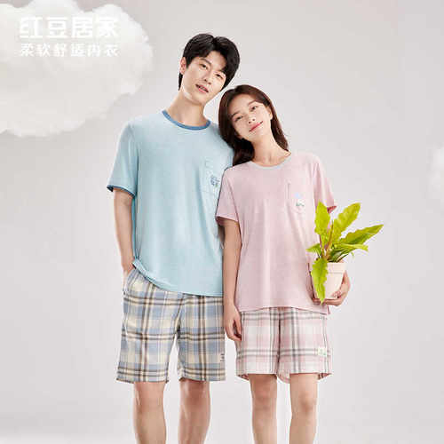 4J301男女情侣款新品短袖短裤