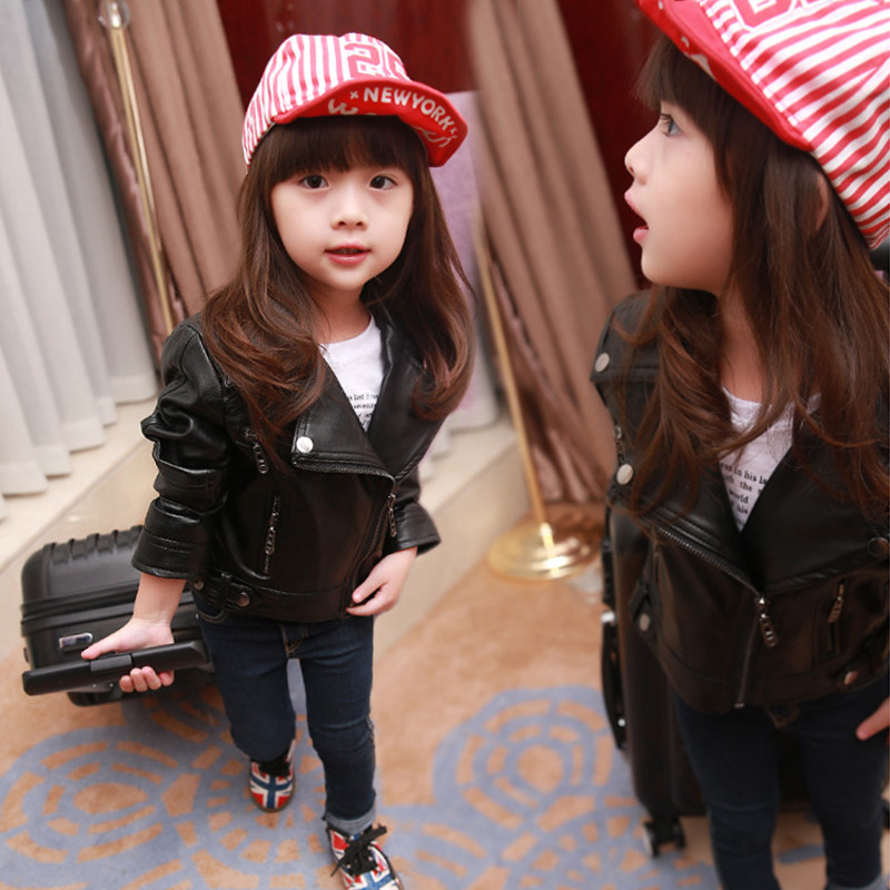 Veste pour fille en cuir - Ref 2158487 Image 1