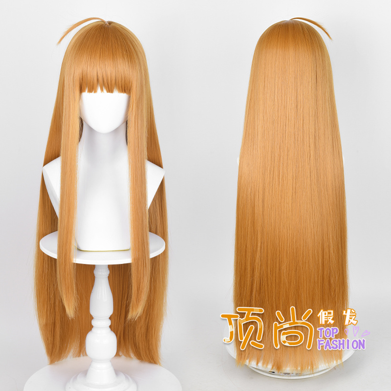 女神异闻录Persona 5 佐仓双叶 cos假发 头皮顶 橘黄长发