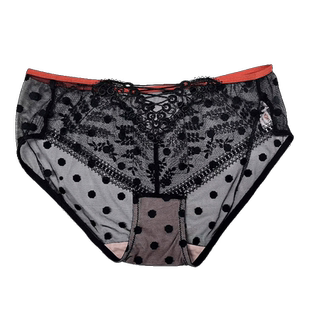 布迪设计 商场同款 本命年红色内裤女新年性感蕾丝低腰透气薄款