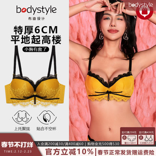 布迪设计内衣女小胸聚拢防下垂女士胸罩文胸新款性感蕾丝特厚套装