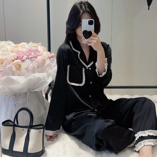 春夏法式睡衣两件套冰丝女士2026