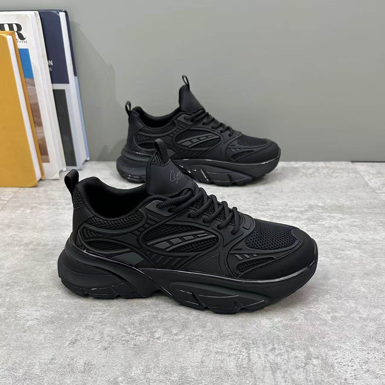 男鞋2026春季新款轻便减震软底休闲运动鞋防滑厚底透气跑步老爹鞋,流行男鞋,时尚休闲鞋,淘宝优惠券,粉丝福利购,淘宝优惠卷