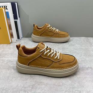 高级感百搭真皮运动休闲鞋 男鞋 男士 轻便厚底休闲板鞋 2025秋冬新款