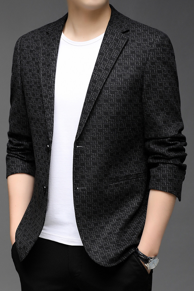 B2115钱塘2020-1秋冬男士上衣小西装潮流西服休闲男士外套P155,男装西服,钱塘207-1