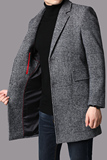 J1906钱塘2020-1主推冬季男士格子毛呢大衣羊毛精品舒适P265，男装毛呢大衣，钱塘207-1