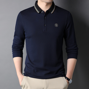 J811錢塘2020-1秋冬男士長袖刺繡T恤精品高端翻領(lǐng)品牌休閑P67圖片