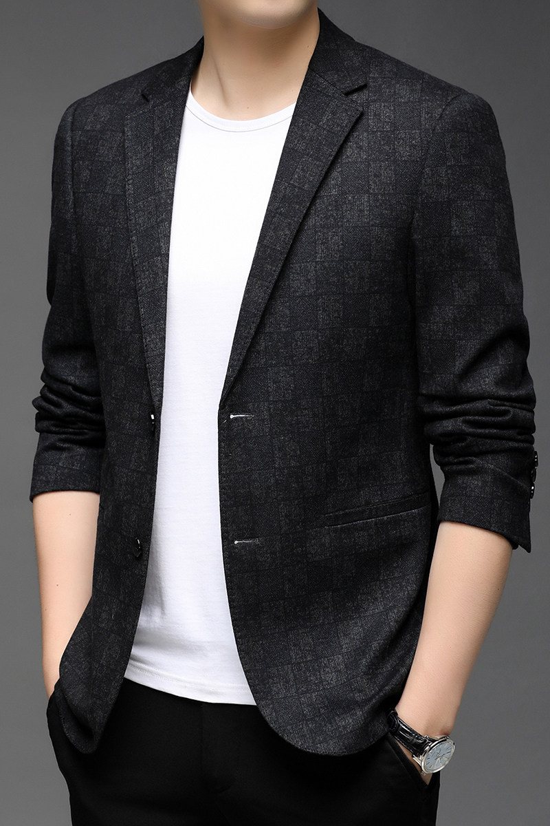 B21829钱塘2020-1秋冬男士上衣小西装潮流西服休闲男士外套P155,男装西服,钱塘207-1