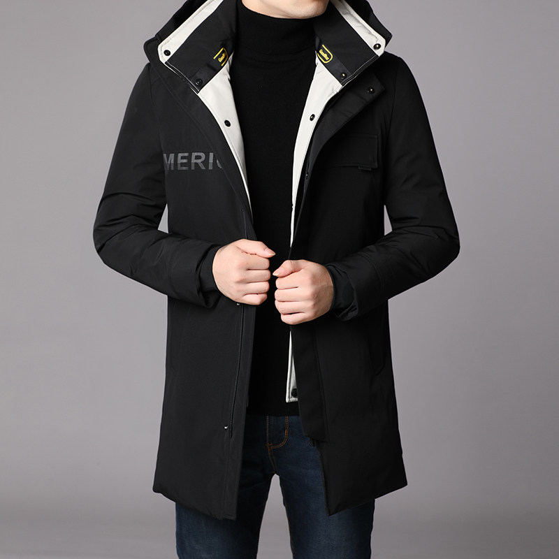 B19023钱塘2020-1冬季男士爆款羽绒服高端90白鸭绒P335图片