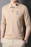 B2685钱塘2020-1秋冬男士polo衫宽松精品长袖商务t恤翻领休闲P70，男装Polo衫，钱塘207-1