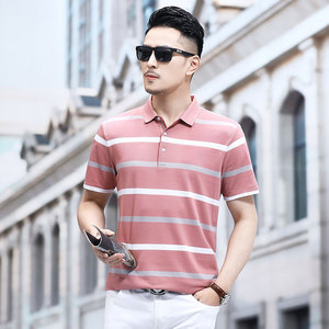 B21009钱塘2020-1夏季男士时尚短袖polo衫T恤翻领男装商务休闲P57图片