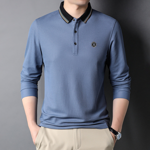 J811錢塘2020-1秋冬男士長袖刺繡T恤精品高端翻領(lǐng)品牌休閑P67圖片