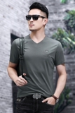 B8853钱塘2020-1夏季男士时尚短袖圆领基础T恤冰丝男装休闲P55，男装T恤，钱塘207-1