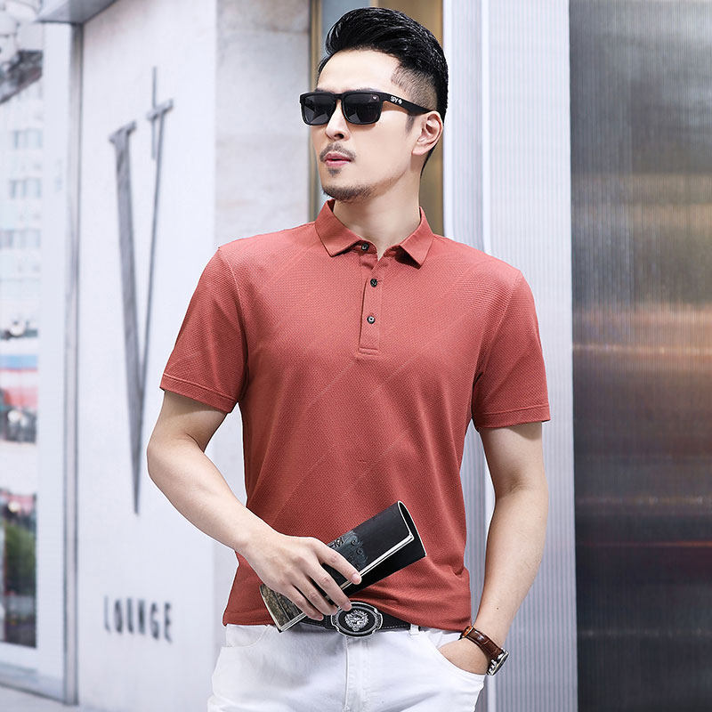 B2801钱塘2020-1夏季男士时尚短袖polo衫T恤翻领男装商务休闲P60图片