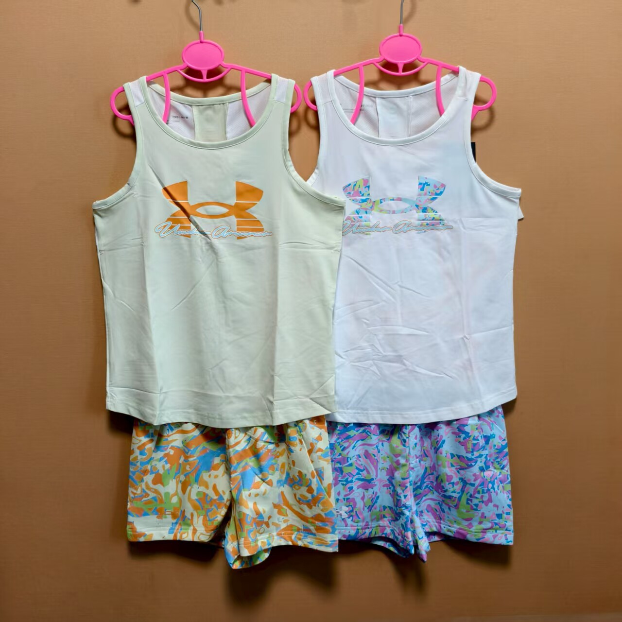 安德玛儿童男女童分体式泳衣速干套装泡温泉玩水游泳衣 断码处理