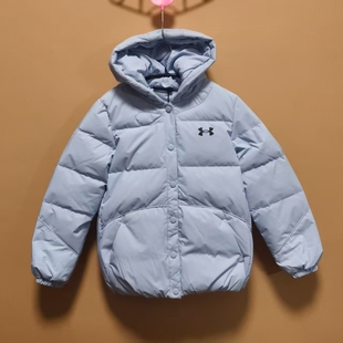 安德玛儿童男女童冬季短款羽绒服保暖连帽厚运动外套 断码处理