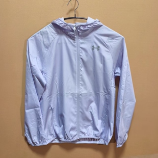 处理 断码 安德玛儿童女童夏季 梭织薄外套皮肤衣连帽防晒衣UPF50