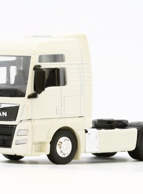 1:64 威利MAN拖頭貨車白色模型仿真合金玩具精品新品WELLY