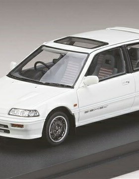 1/43本田HONDA 思域Si(EF 3) W/ Mugen CF-48 Wheel白色樹脂汽車
