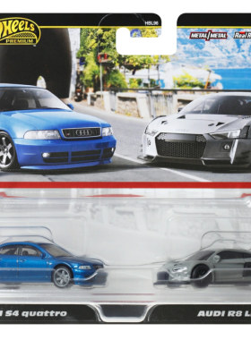 2024风火轮小跑车奥迪 AUDI S4 quattro R8 LMS 合金车模儿童玩具