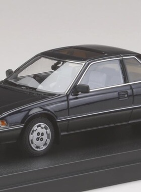 1/43 本田Honda Prelude XX (AB1) 1986 午夜藍 樹脂汽車模型擺件
