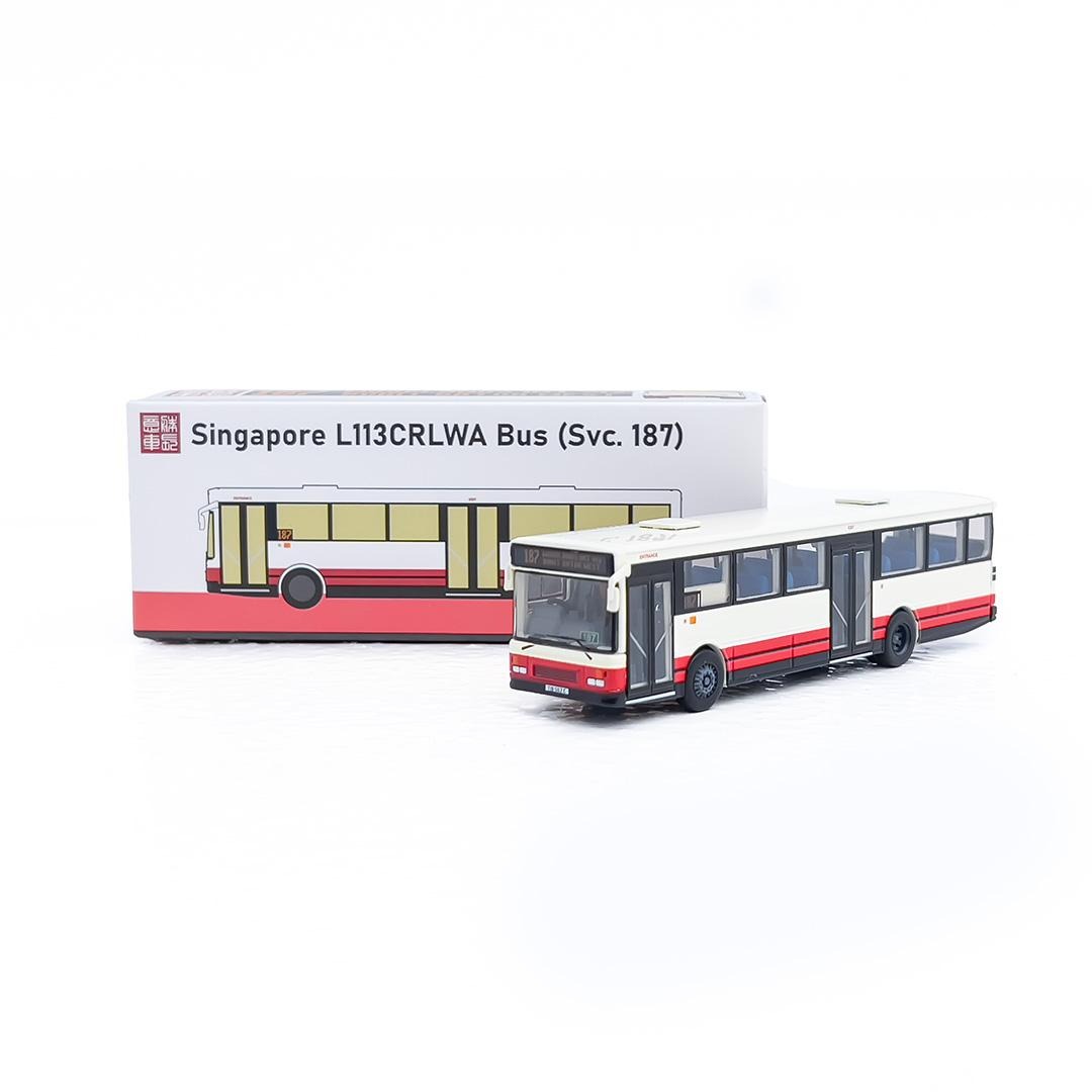 1/120 新加坡巴士 Scania L113CRL 兀蘭 武吉巴督西187金屬模型