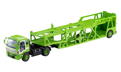 TOMYTEC  LV-N225a 五十鈴 810EX Car 綠色合金運車貨車成品模型