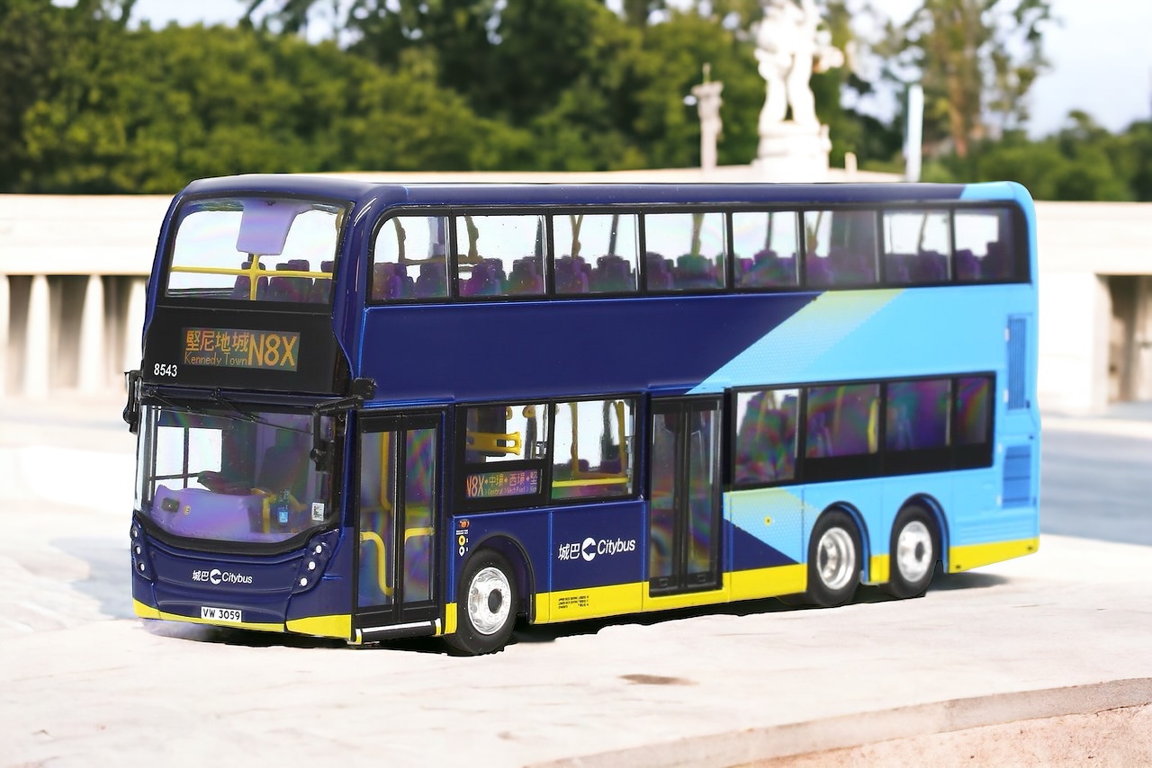 1/76城巴香港雙層巴士公交模型仿真合金車模精品合金特別塗裝