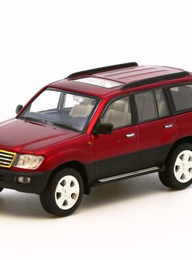 1/64 HIKASI陸巡Land Cruiser LC100豐田越野車-紅色合金屬車模