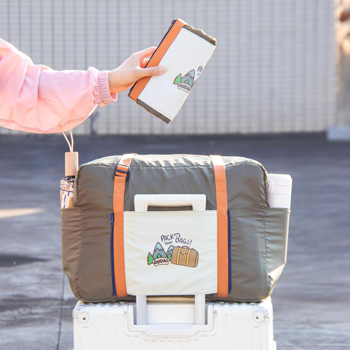 可折叠登机旅行包布艺大容量防水