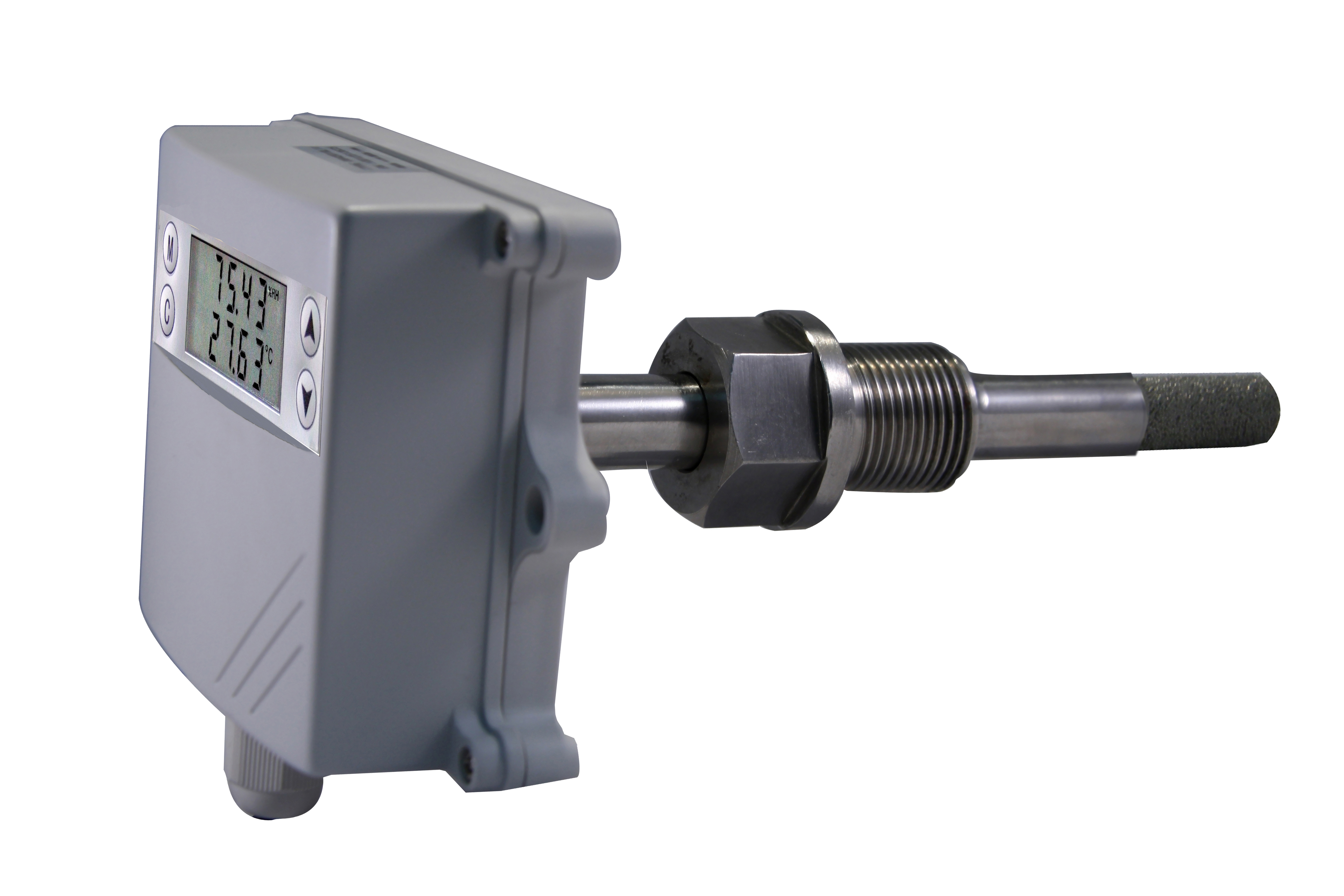 DB420F1TL-10管道式温湿度变送器、由SHT3X温湿度传感器封装