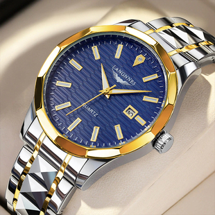 清仓福利正品冲浪琴师男士款手表全自动蓝盘钢带防水夜光商务男表