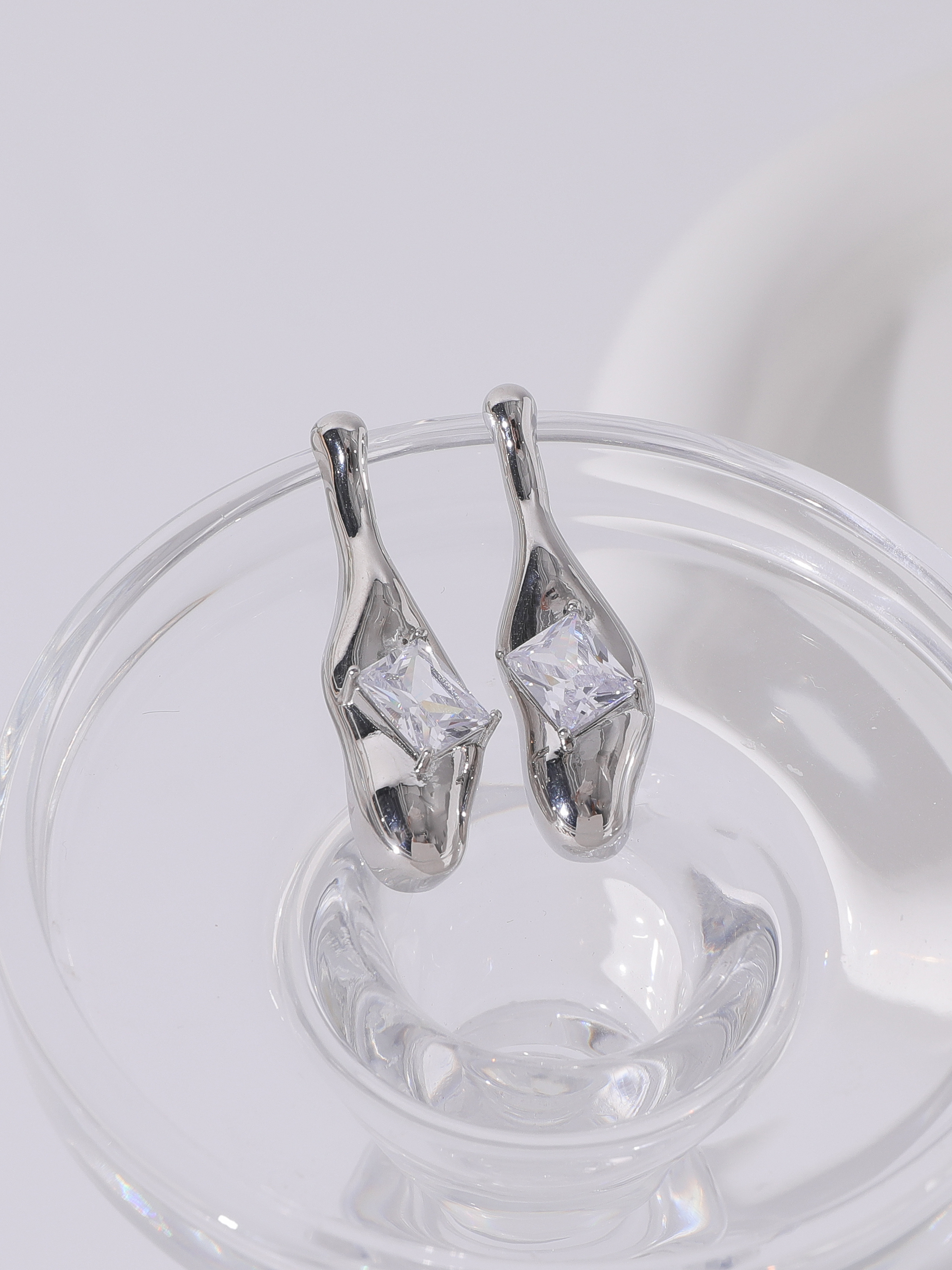 浮漾float原创小众925金属耳环