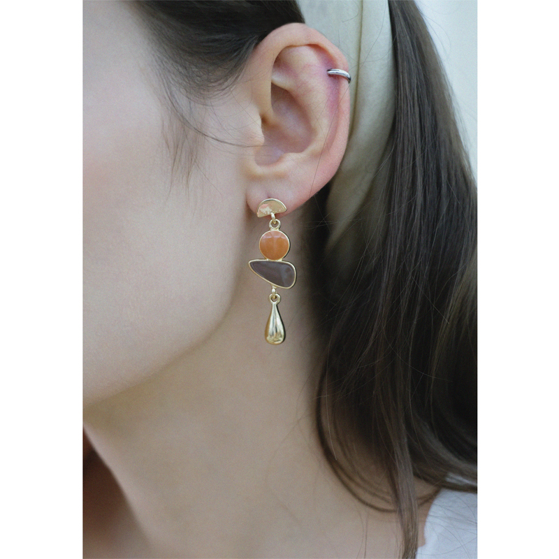 浮漾float莫兰迪色系曲线银几何