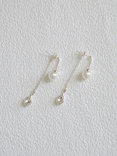 浮漾FLOAT极简风多种佩戴高级感长款 流苏珍珠耳环女925银气质耳饰