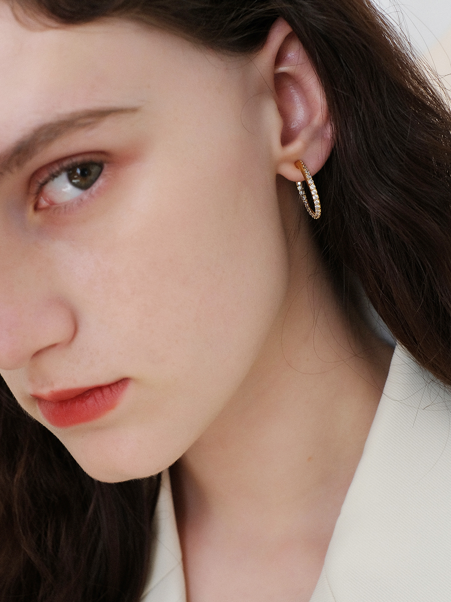 浮漾FLOAT极简chic金属圆环耳圈