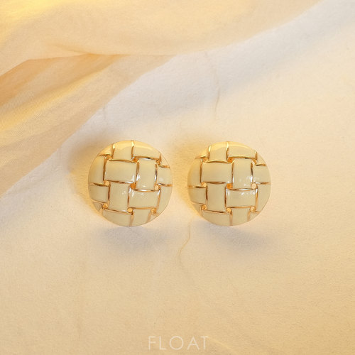 浮漾float几何简约暖925银针耳夹